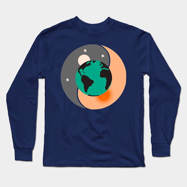 Night and day Long Sleeve T-Shirt by OneStopNerdShop